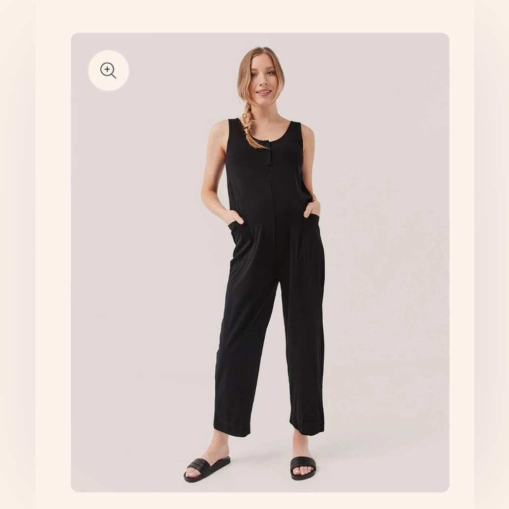 Pact Maternity Nursing Jumpsuit